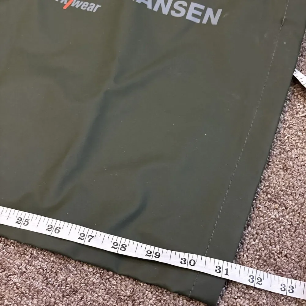NWT New Helly-Hansen Mandal Rain Bibs Mens L Waterproof Fishing Workwear Green - Picture 4 of 14